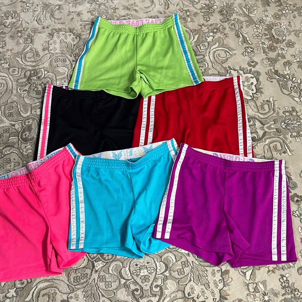 PACK OF 6 Girls shorts size L(10-12)